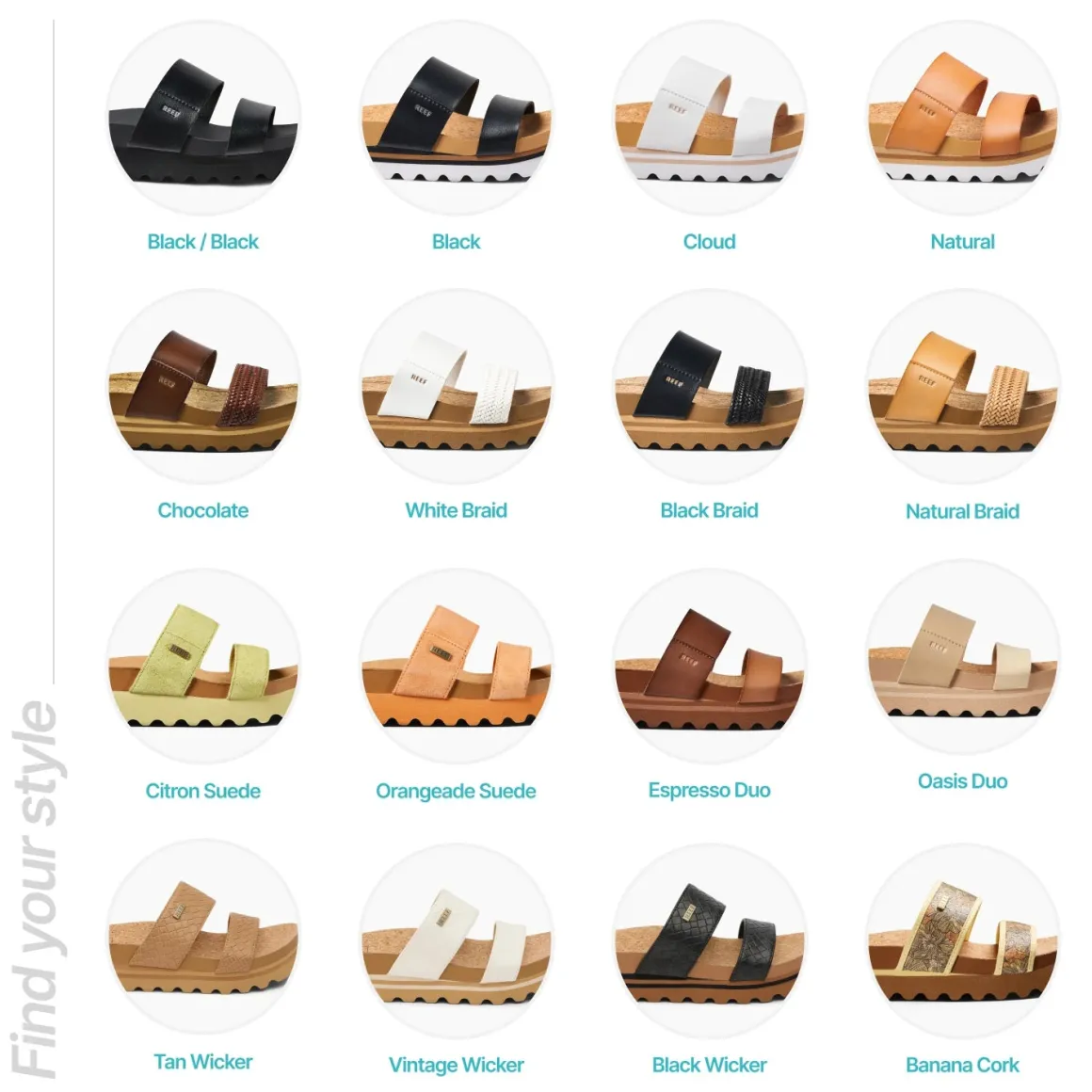 REEF Cushion Vista Hi | Women Sandals | Slides